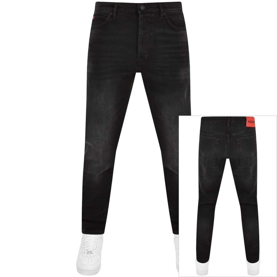 HUGO 634 Tapered Fit Jeans Black Mainline Menswear Denmark